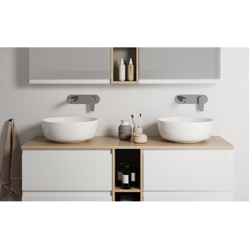 Cersanit K116-047-ECO - Umývadlo na dosku MODUO pr. 35 cm keramika/lesklá biela