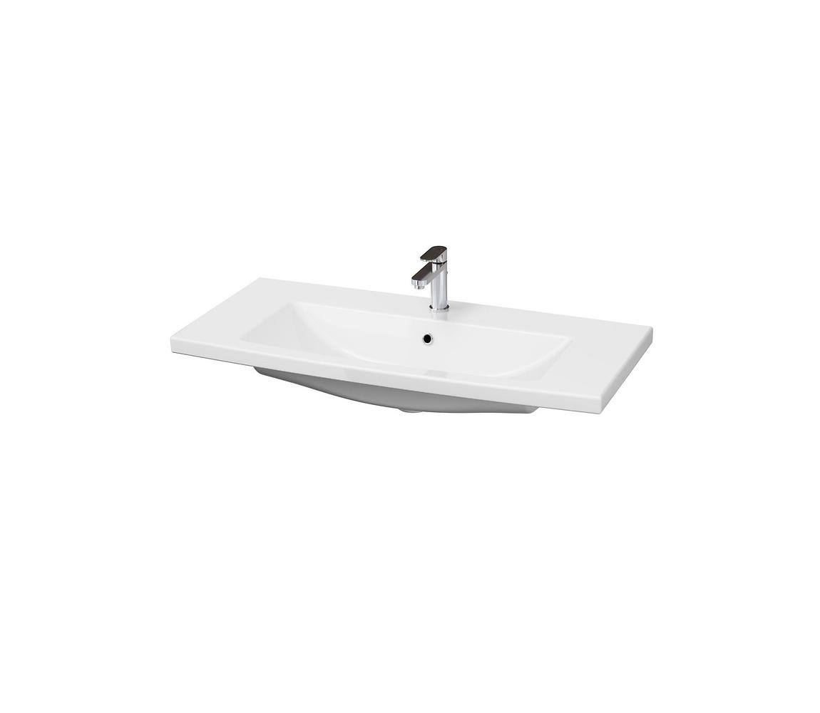 Cersanit K32-016-EX1 - Umývadlo na dosku/závesné COMO 45x100 cm keramika/biela K32-016-EX1