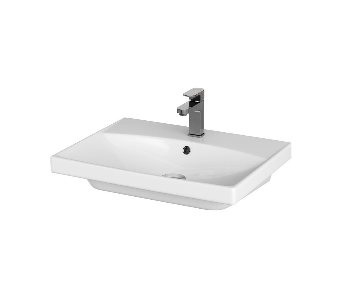 Cersanit K35-006 - Zapustené umývadlo CITY 45x60 cm, keramika, lesklá biela K35-006