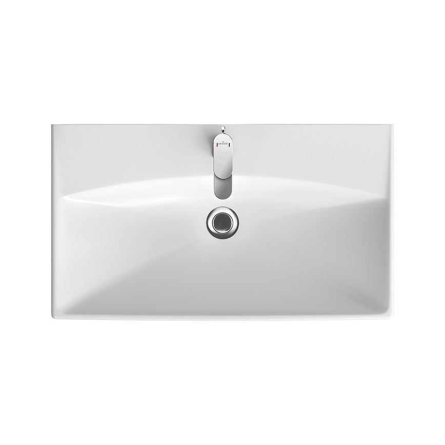 Cersanit K35-061 - Zapustené umývadlo CITY 45,5x80,5 cm keramika/lesklá biela