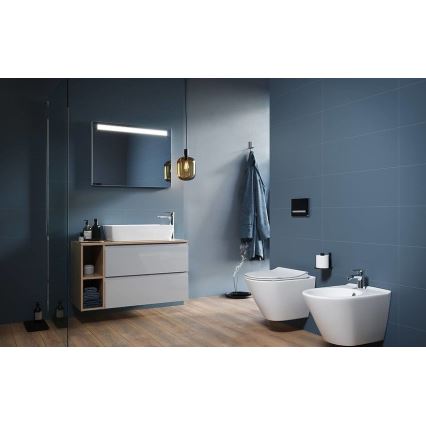 Cersanit K701-104 - Závesné WC s WC sedadlom CITY OVAL keramika/biela