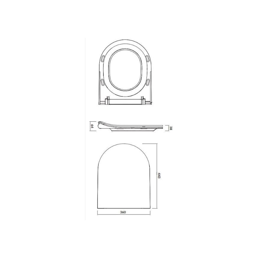 Cersanit K701-104 - Závesné WC s WC sedadlom CITY OVAL keramika/biela