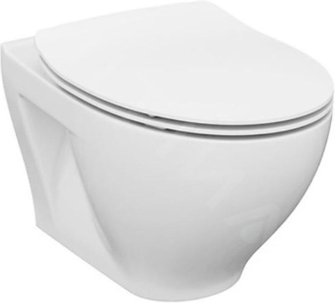Cersanit K701-147 - Závesné WC s WC sedátkom SAVIO keramika/biela
