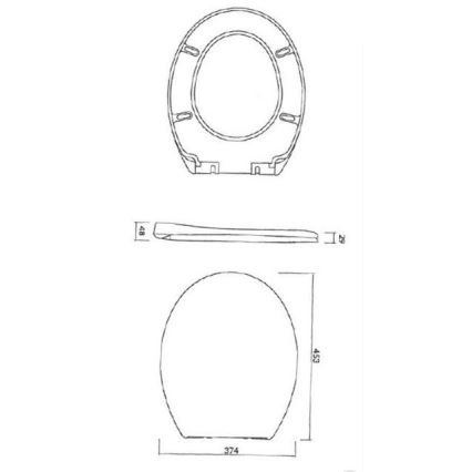 Cersanit K98-0074 - WC sedadlo PRESIDENT SoftClose biela