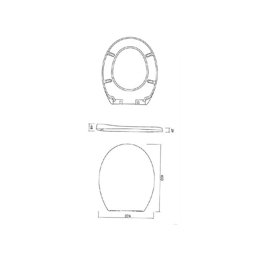 Cersanit K98-0074 - WC sedadlo PRESIDENT SoftClose biela