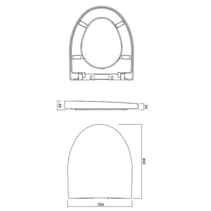 Cersanit K98-0122 - WC sedátko PARVA SoftClose biele