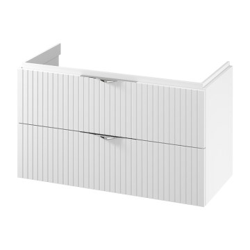 Cersanit S1015-014 - Závesná kúpeľňová skrinka pod umývadlo TIRSO 100x55x45 cm biela