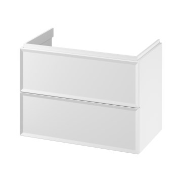 Cersanit S1021-004 - Závesná kúpeľňová skrinka pod umývadlo MILLE 80x55x45 cm biela