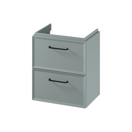 Cersanit S1021-007 - Závesná kúpeľňová skrinka pod umývadlo MILLE SLIM 50x35 cm mintová