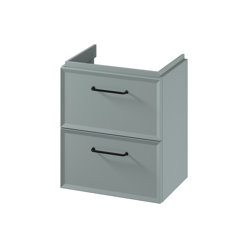 Cersanit S1021-007 - Závesná kúpeľňová skrinka pod umývadlo MILLE SLIM 50x35 cm mintová