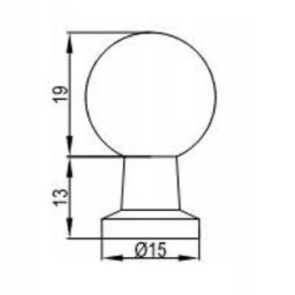 Cersanit S1021-019 - Úchytka na nábytok MILLE zlatá