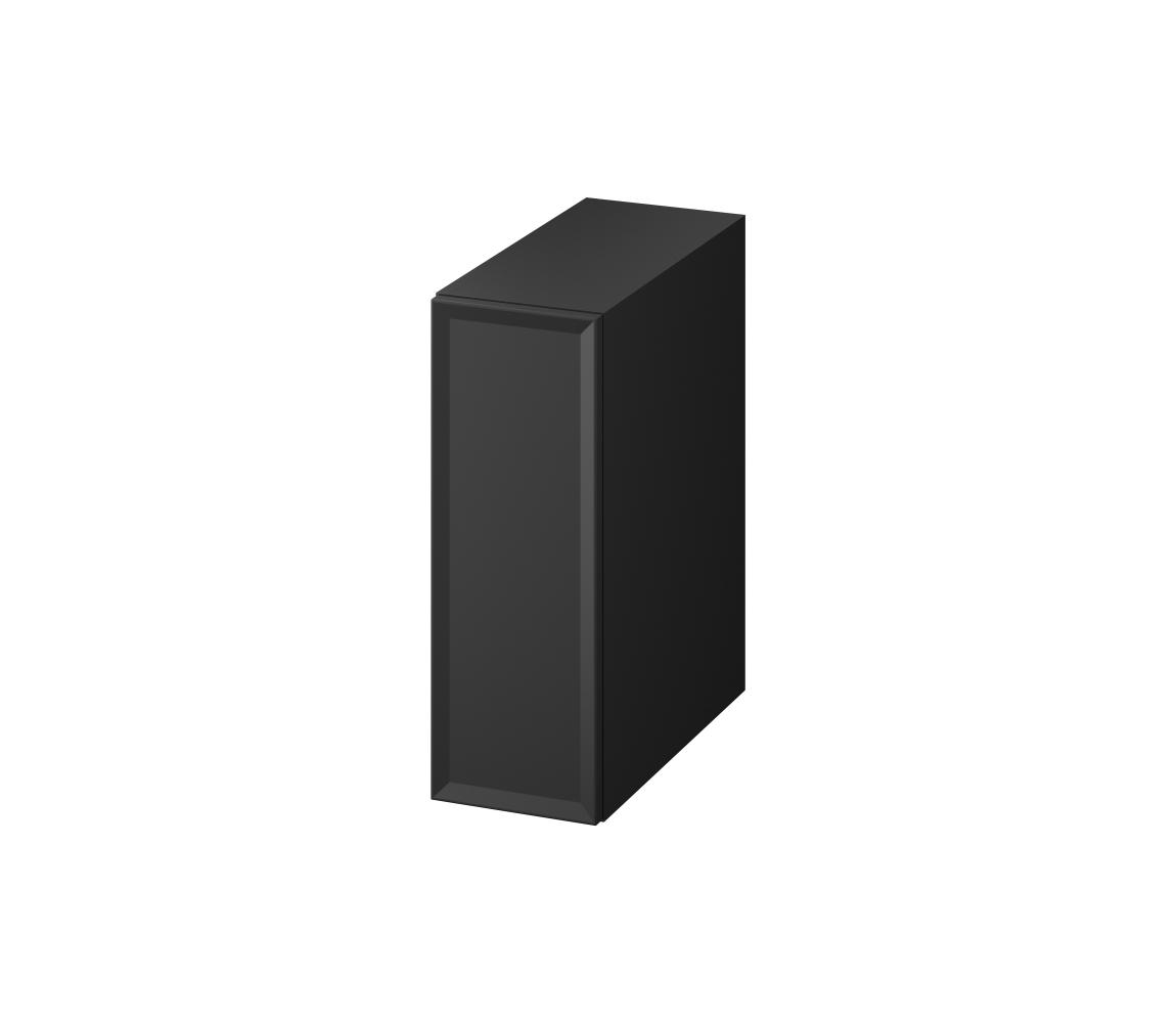 Cersanit S1022-007 - Závesná kúpeľňová skrinka MILLE 20x45 cm matná čierna S1022-007