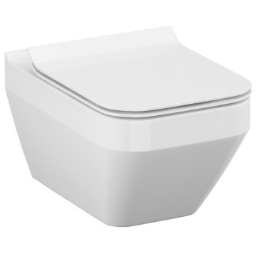 Cersanit S701-213-ECO - Závesné WC s WC sedátkom CREA keramika/biela