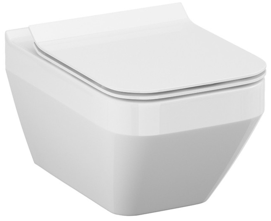 Cersanit S701-213-ECO - Závesné WC s WC sedátkom CREA keramika/biela