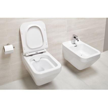 Cersanit S701-213-ECO - Závesné WC s WC sedátkom CREA keramika/biela