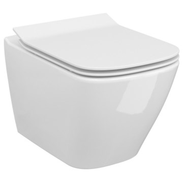 Cersanit S701-405-ECO - závesné WC s doskou CITY, keramika/biela