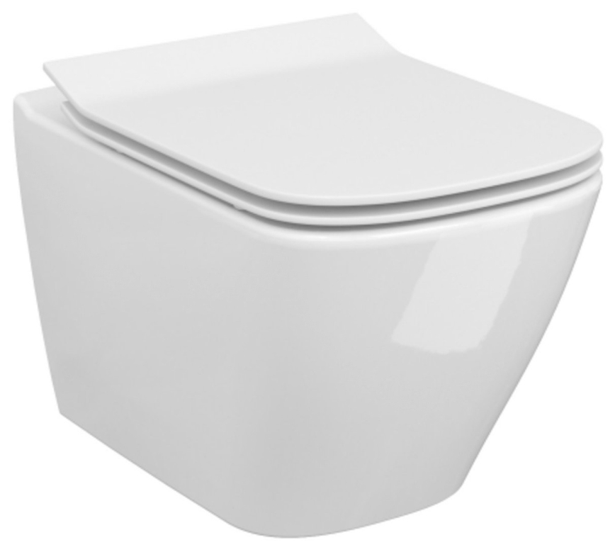 Cersanit S701-405-ECO - závesné WC s doskou CITY, keramika/biela