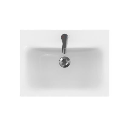 Cersanit S801-223-DSM - Závesná kúpeľňová skrinka s umývadlom MODUO 60x45 cm lesklá biela