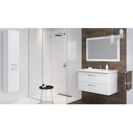 Cersanit S801-338-DSM - Závesná kúpeľňová skrinka s umývadlom ELODY 46x80 cm biela