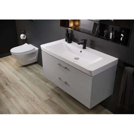 Cersanit S801-338-DSM - Závesná kúpeľňová skrinka s umývadlom ELODY 46x80 cm biela