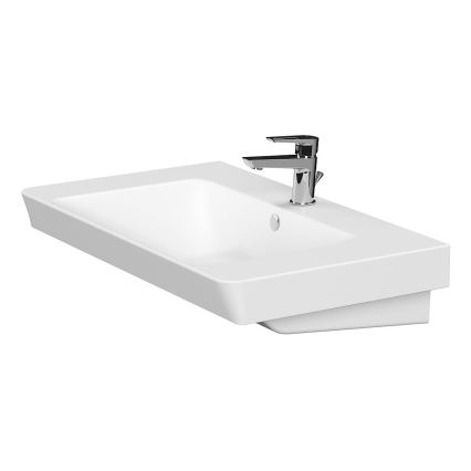Cersanit S801-338-DSM - Závesná kúpeľňová skrinka s umývadlom ELODY 46x80 cm biela
