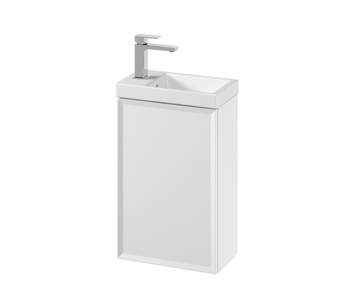 Cersanit S801-568 - Závesná kúpeľňová skrinka s umývadlom MILLE 40x22 cm biela S801-568
