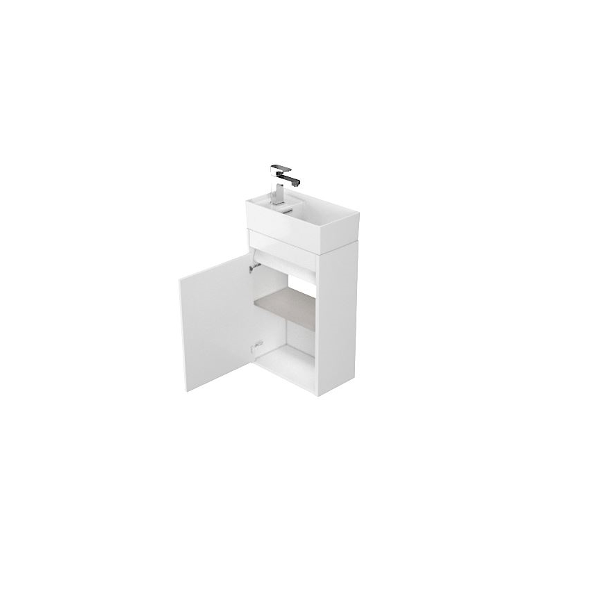 Cersanit S924-001 - Kúpeľňová skrinka pod umývadlo CREA 59,3x39,2 cm lesklá biela
