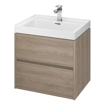 Cersanit S924-008 - Závesná kúpeľňová skrinka pod umývadlo CREA 60x54x45 cm dub