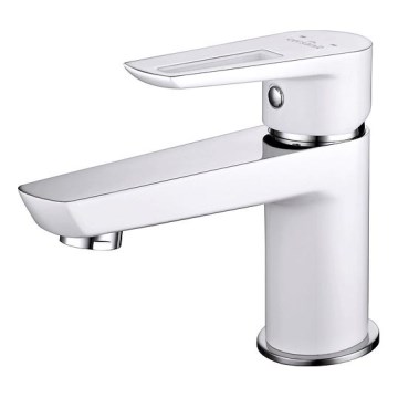 Cersanit S951-047 - Umývadlová batéria MILLE 13,4 cm biela + výpust