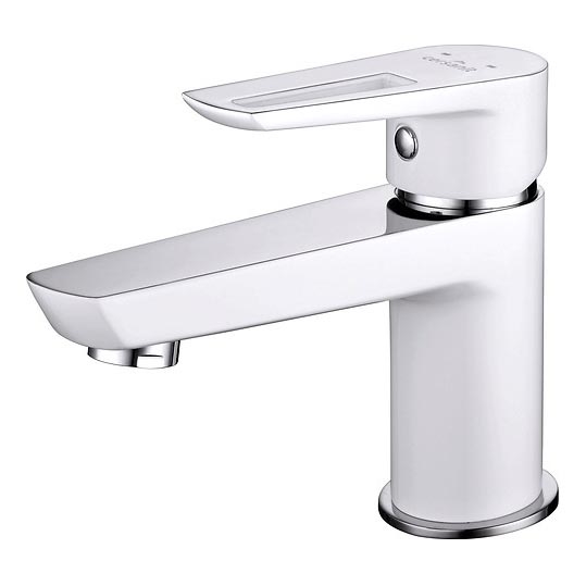 Cersanit S951-047 - Umývadlová batéria MILLE 13,4 cm biela + výpust