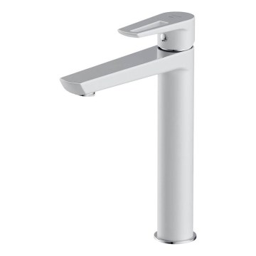 Cersanit S951-355 - Umývadlová batéria MILLE 27 cm biela + výpust