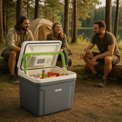 Cestovná chladnička s funkciou ohrevu 27 l 230V/12V/24V šedá