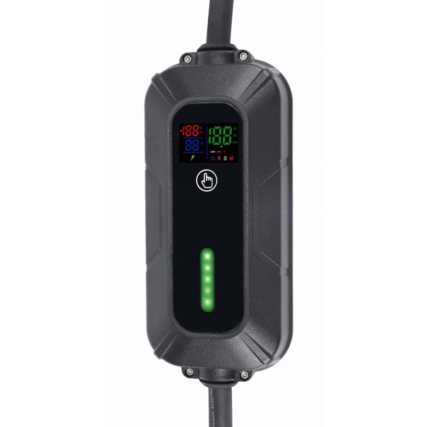 Cestovná nabíjacia stanica pre elektromobily EV/PHEV AC Type 2 32A/400V 22kW IP55 5m + adaptér 230V 3,7kW + puzdro