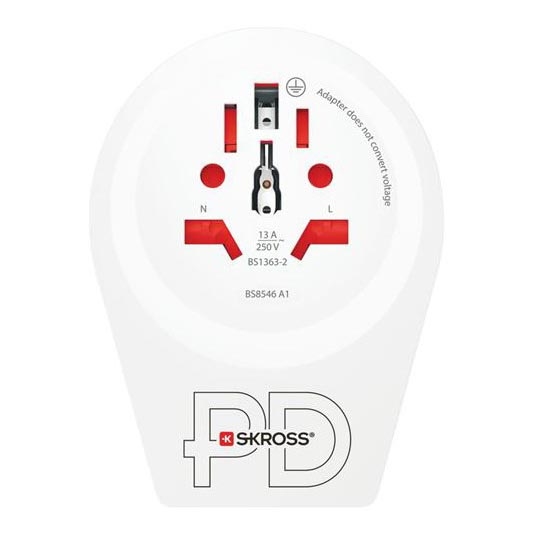 Cestovný adaptér Europe USB C20PD pre cudzincov v ČR, USB-C 20W typ E/F