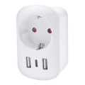 Cestovný adaptér pre USA 230V 2x USB-A + 1x USB-C
