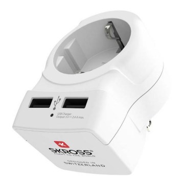 Cestovný adaptér pre USA 230V + 2x USB port