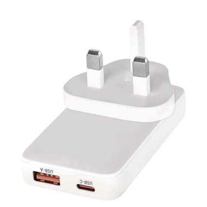 Cestovný adaptér s vymeniteľnými nástavcami USB GaN 100-250V