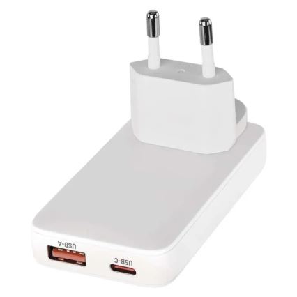 Cestovný adaptér s vymeniteľnými nástavcami USB GaN 100-250V