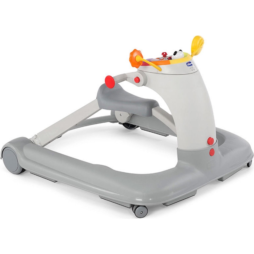 Chicco - Chodítko 1-2-3 šedá