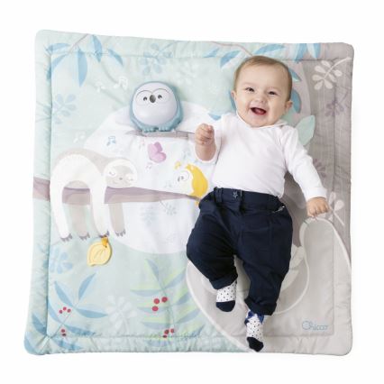 Chicco - Detská hracia deka 2v1 3xAAA sovička