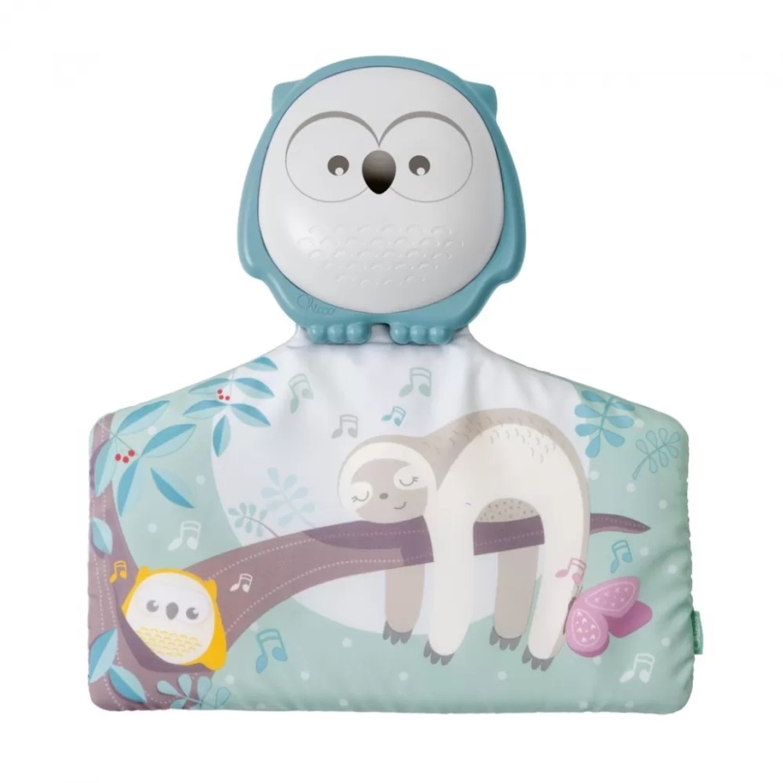Chicco - Detská hracia deka 2v1 3xAAA sovička