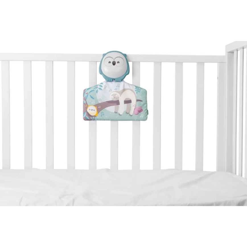 Chicco - Detská hracia deka 2v1 3xAAA sovička