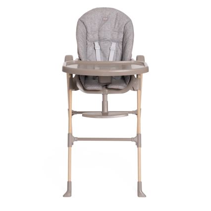 Chicco - Detská jedálenská stolička Polly Essential - šedá/hnedá