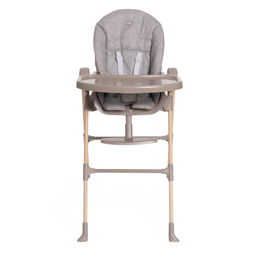 Chicco - Detská jedálenská stolička Polly Essential - šedá/hnedá