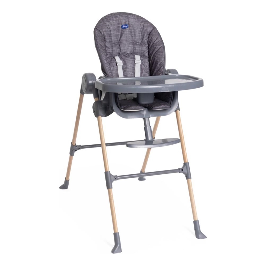 Chicco - Detská jedálenská stolička Polly Essential - šedá
