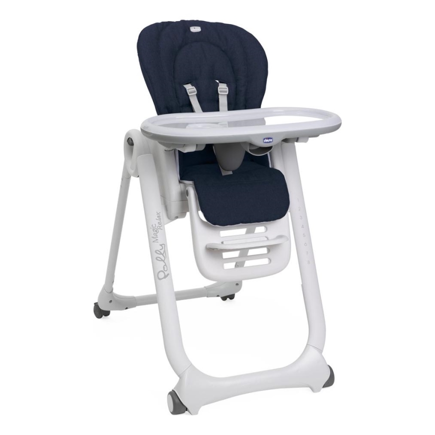 Chicco - Detská jedálenská stolička Polly Magic Relax tmavomodrá