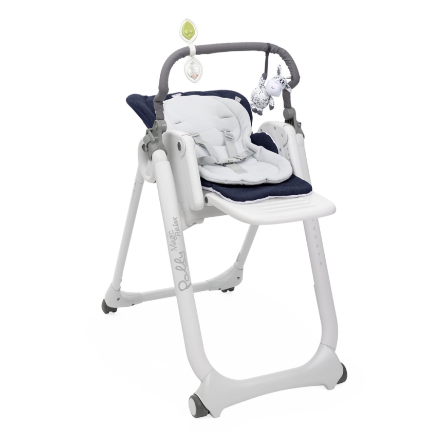 Chicco - Detská jedálenská stolička Polly Magic Relax tmavomodrá