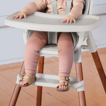 Chicco - Detská jedálenská stolička ZEST 3v1 biela/šedá