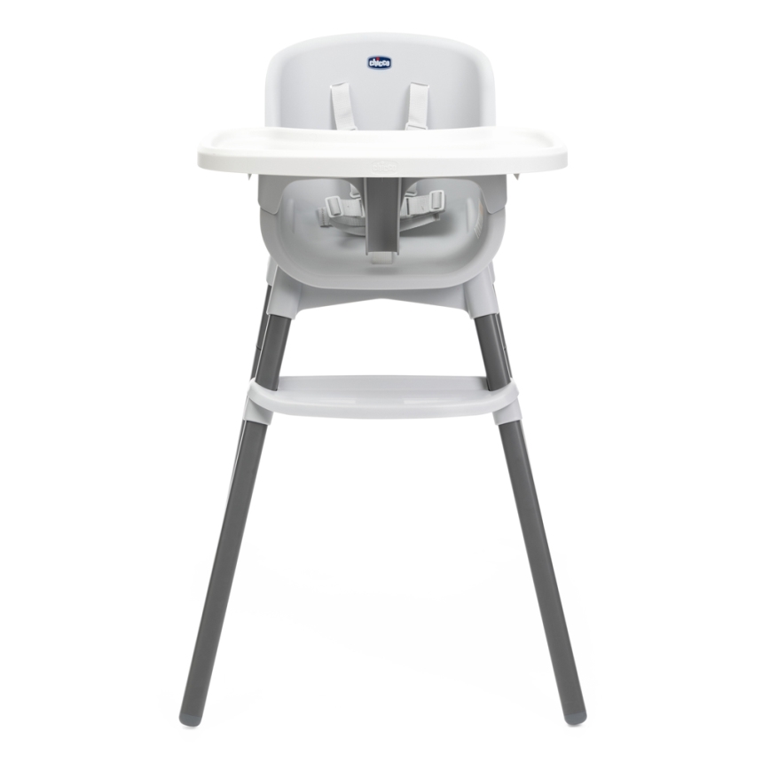 Chicco - Detská jedálenská stolička ZEST 3v1 biela/šedá