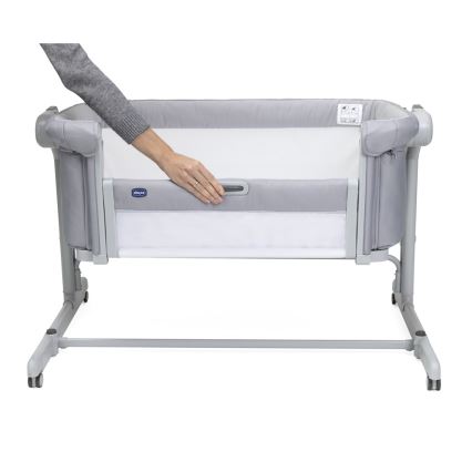 Chicco - Detská postieľka 2v1 NEXT2ME MAGIC EVO svetlošedá